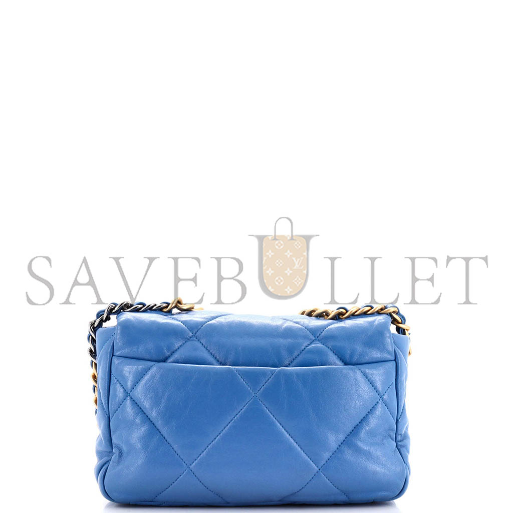 CHANEL 19 FLAP BAG QUILTED LEATHER AS1160 (26*16*9cm)